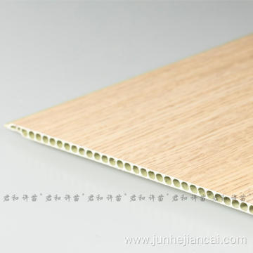 Bamboo and wood wall panels - 400 Circular hole Knife chopping oak